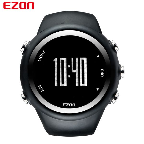 

ezon brand selling gps timing fitness watches sport outdoor waterproof digital watch speed distance calorie counter t031, Slivery;brown