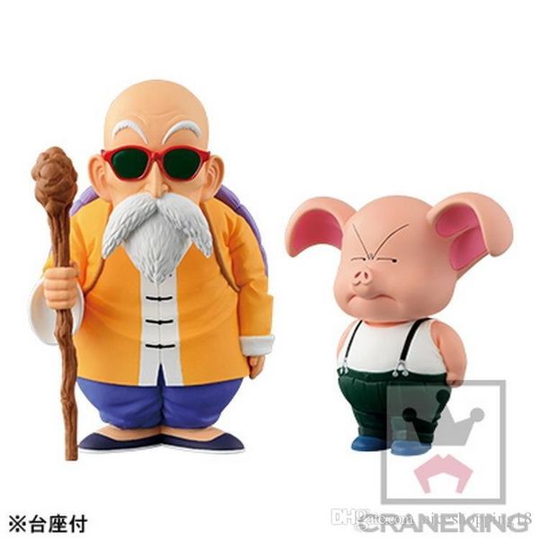 

anime dragon ball z muten master roshi kame sennin cute pig 10-15cm pvc action figure resin collection model doll toy gifts