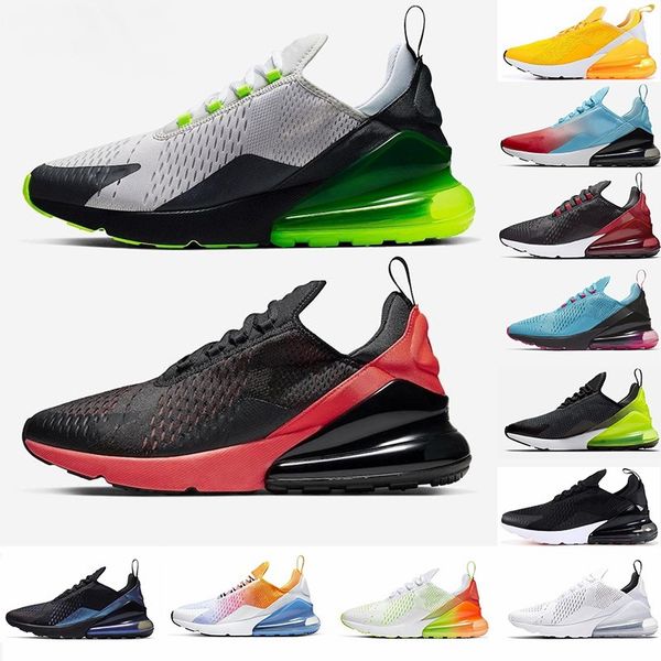 

2020 270 mens running shoes bred volt black gradient punch regency purple p blue se floral chaussures sneakers trainer 270s 36-45, White;red