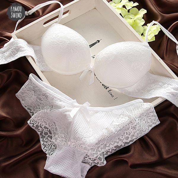 

women solid bra lace bra panty underpants set cotton embroidery underwear lingerie sets corset bra briefs set 2019, Red;black