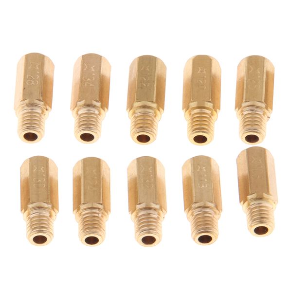 

10x карбюратор main jet 105 118 120 122 124 комплект для keihin око цвк косо pwk