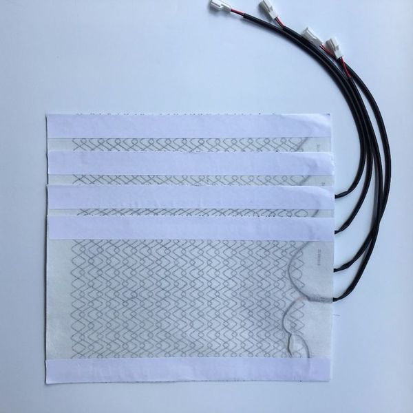 

4 pads universal carbon fiber heated seat heater 12v pads 5/6 level switch 094d