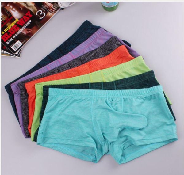 HOT 2019 Summer Fashion Sexy Männer lange Bulge Pouch Boxer Briefs Elefantenrüssel Beutel Unterwäsche-Unterhose