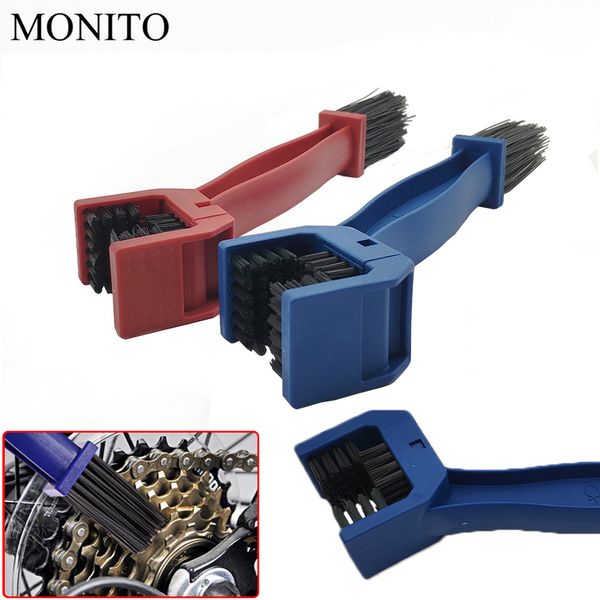 

durable motorcycle cycling cleaning brush chain maintenance tool for cb1100 gio crf1000l africa twin cbf 1000 cb600f red