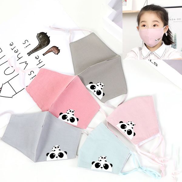 

kids cartoon disposable protective face masks layers thicken face mask with breather valve pm2.5 anti dust mask for children