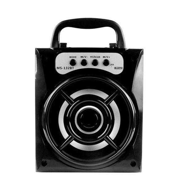 

MS-132BT Portable Mini Wireless Bluetooth Square Speaker Support FM LED Shinning TF Card Music Playing Volume Control