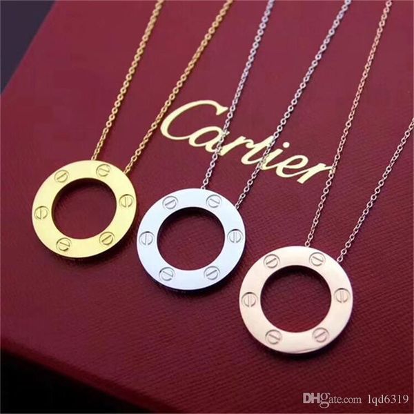 

A Cartier дизайнер кулон ожерелье ювелирные изделия дамы ожерелье Титан классический отвертка кулон цепь A Louis Vuitton