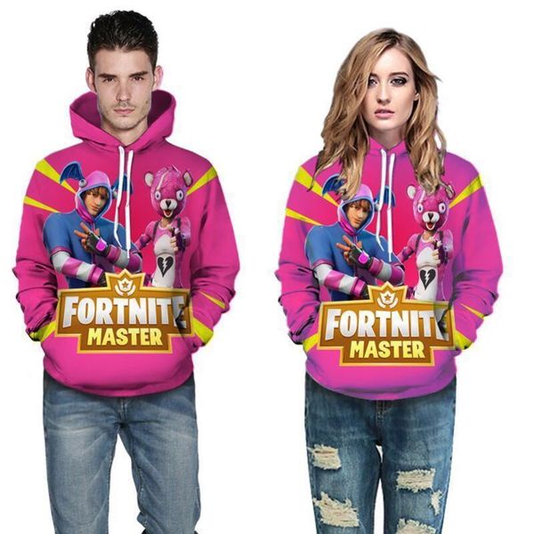 

fortnite плюс размер игры 3d толстовка battle royale принт толстовка мужчины женщины пуловер с капюшоном fortnite хип хоп толстовки осень па, Black