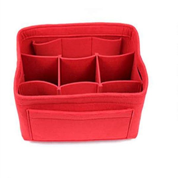 

felt insert bag felt bag makeup package mid package high capacity cosmetic toiletry bags fits in speedy sell well 13lc k1