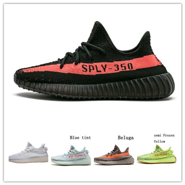 

2019 static sesame butter 35o v2 semi frozen yellow beluga 2.0 orange zebra black red kanye west running shoes man woman