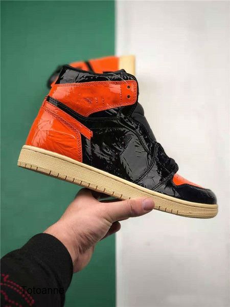 

1 high og shattered backboard 3.0 black pale vanilla starfish man basketball designer shoes