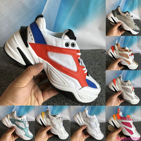 

2020 new m2k tekno chunky shoes mens white black orange khaki cool white blue platinum tint fashion luxury casual women sneakers
