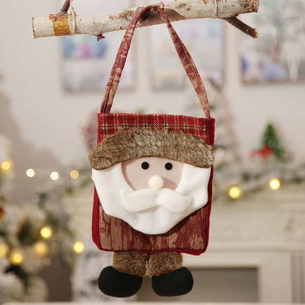 

christmas cloth a tote bag children's gift candy bag a tote snowman