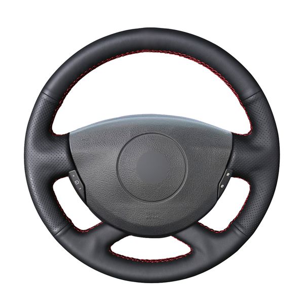 

hand-stitched black artificial leather car steering wheel covers for laguna 2004-2007 vel satis 2001 2002 2003 2004 2005