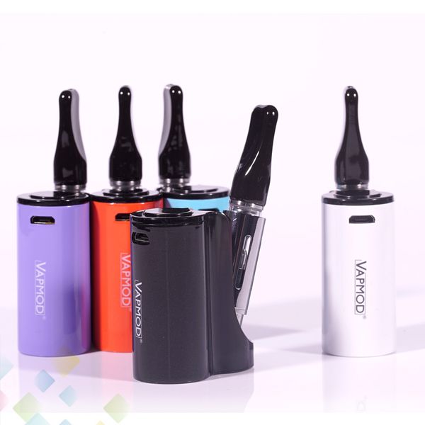 

Original VAPMOD Pipe 710 Kit Vape 900mah folding style Battery with 0.5ml Tank Cartridge 510 magnetic connector for Thick Oil DHL Free