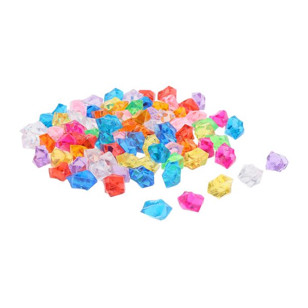 

100pcs crystal stone pebbles decorative transparent stone aquarium background fish tank decor