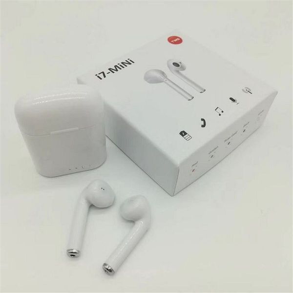 

i7mini earphone 5.0 wireless bluetooth in-ear music earbuds stereo headset box with smart bullet window