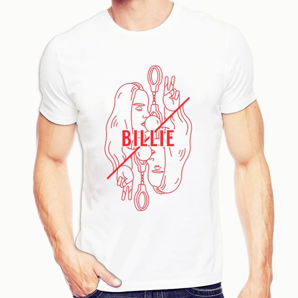 

i'm not your party favor - billie eilish print mens o-neck t shirts fashion men be and women t-shirt short sleeve tshir, White;black