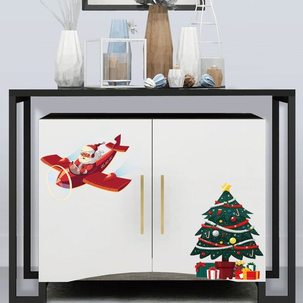 

yy2549 merry christmas pvc toilet fridge wall sticker