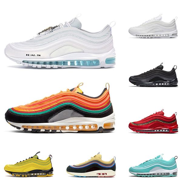 

new arrivel running shoes for mens jesus womens triple white black pink sunburst trainer sports sneaker size 36-45