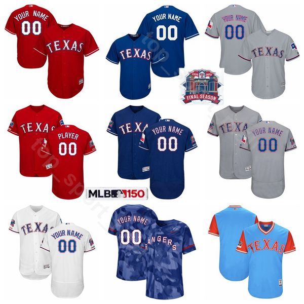 

Texas Baseball Rangers 1 Elvis Andrus Jersey 14 Asdrubal Cabrera 17 Shin-Soo Choo 12 Rougned Odor 30 Nomar Mazara Blue Red Grey White