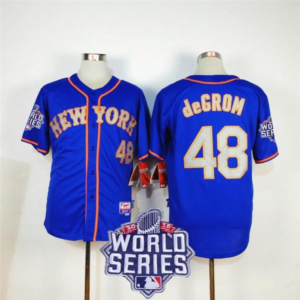 

2019 new fabric flexbase version 48 jacob degrom retro jerseys color white gray black blue 01