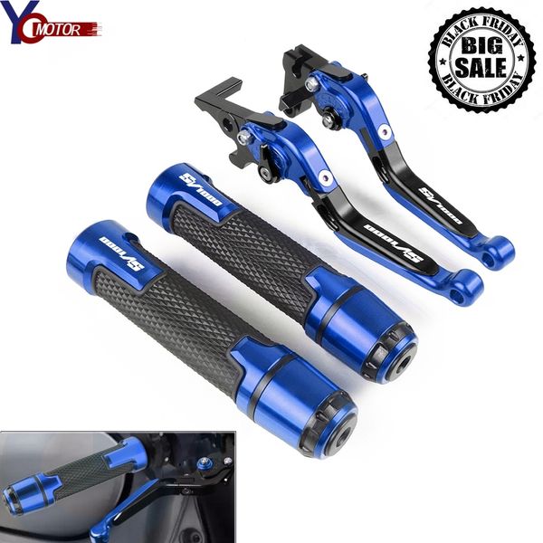 

for sv1000 sv1000 s 2003-2007 2006 2005 2004 motorcycle cnc folding brake clutch lever and handle grips handbar