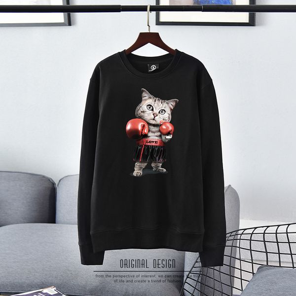 

hoodies street chao pai wei yi guo chao xiha lovers fund long sleeve t motion easy pullover loose coathoodie hoodie, Blue;black