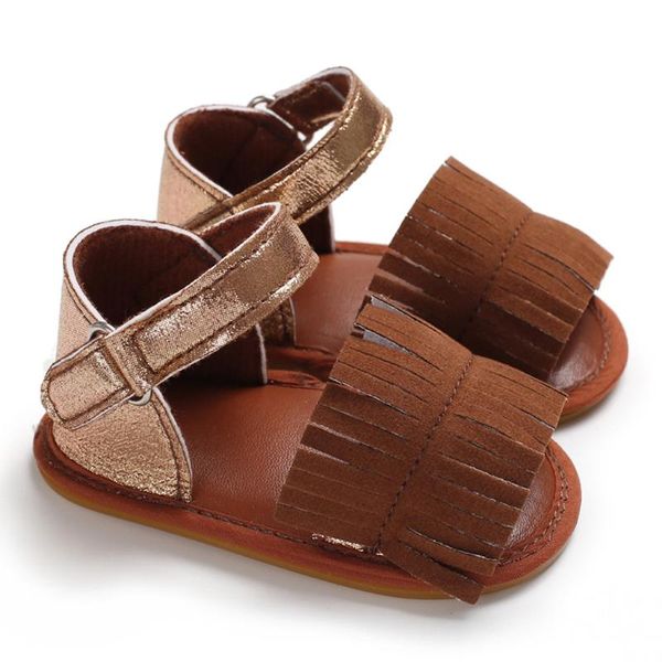 

telotuny sandals infant newborn baby girls tassels prewalker soft sole single shoes princess sandals children girls jun1, Black;red