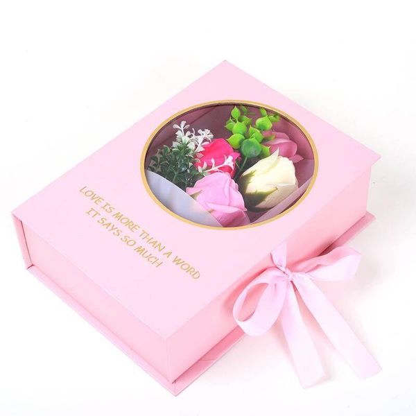 

eternal rose flower soap bouquet gift box wedding party decor birthday valentine's day girlfriend gift artificial flowers soaps