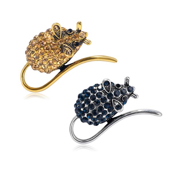 

2 шт животных булавка брошь милая мышь лацкан булавка брошь аксессуары, Gray