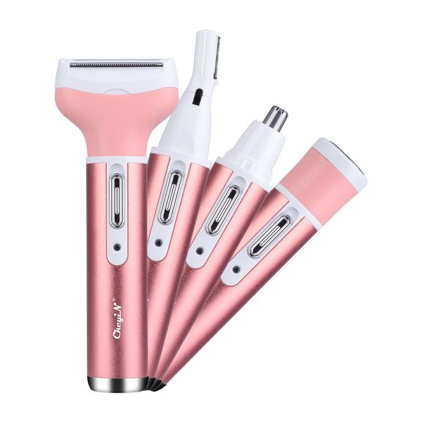 220 240v 4 In 1 Women Razor Shaver Body Epilator Eyebrow Trimmer
