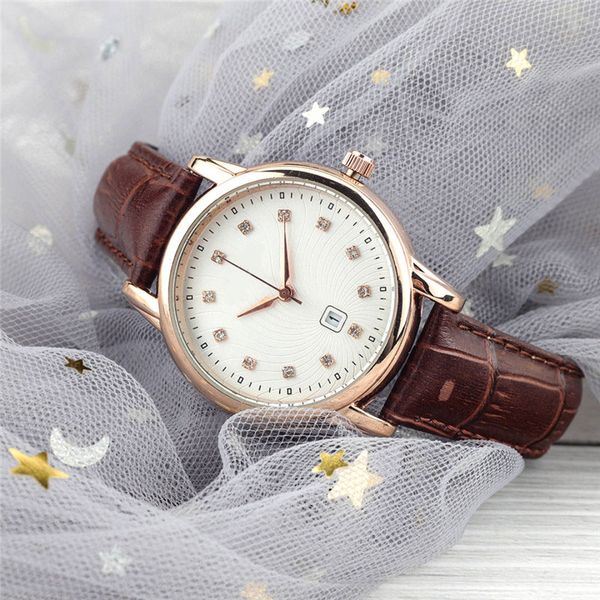 

2020 factory brand women watch luxury watches classic quartz rose gold/silver dress clock bracelet wristwatches relojes de marca mujer gmt, Slivery;brown