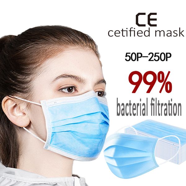 

50pcs anti-dust dustproof disposable earloop face mouth facial protective cover masks