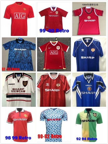 

Robson Хьюз Макклэйр РЕТРО МАНЧЕСТЕР 1990 1992 UNITED расстояние маек 90 92 Vintage трикотажных изделий футбола MAN UTD Camiseta Шарп Пол Инс