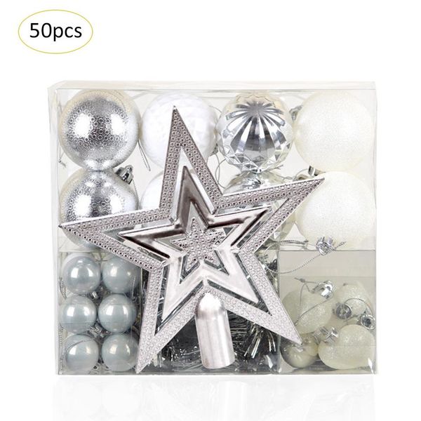 

50pcs christmas ball ornaments 20cm small shatterproof christmas decorations tree balls for holiday wedding party decoration