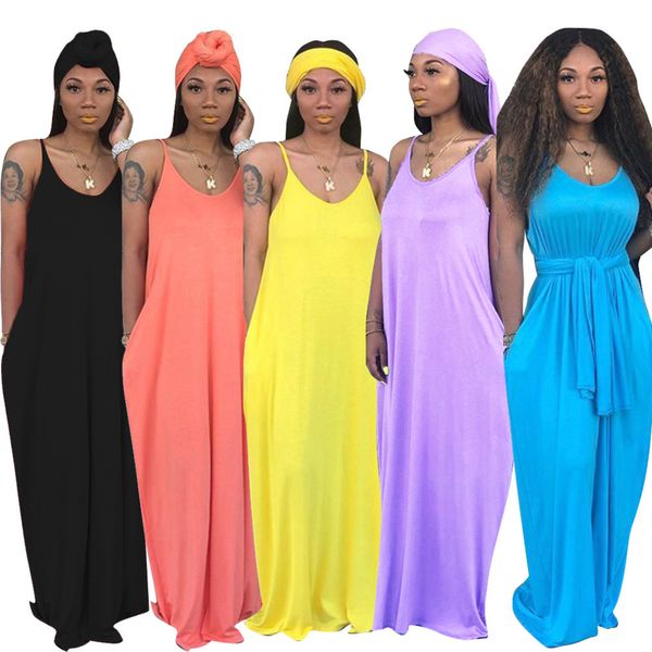 

womens designer ts949 casual solid color sling large swing skirt headscarf)asxx, Black;gray