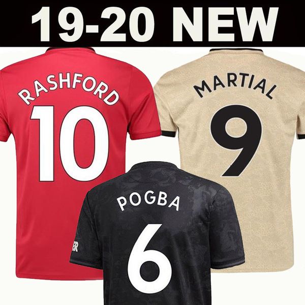 

Cheap Thailand FC manchester POGBA soccer jersey 2019 2020 LINGARD MARTIAL RASHFORD football shirt united UtD 19 20 uniforms Men Kid jerseys