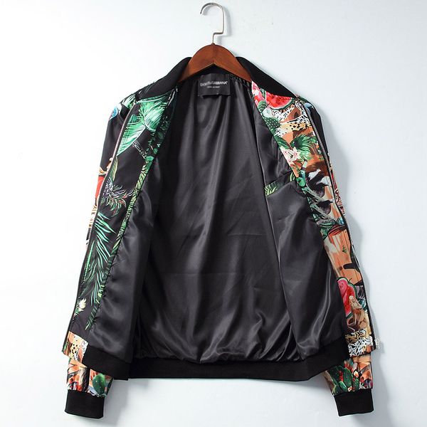 

europe america trend men designer jackets dg luxury mens jacket fashion hip hop street clothing crown pattern print outdoor leisure shirt, Black;brown