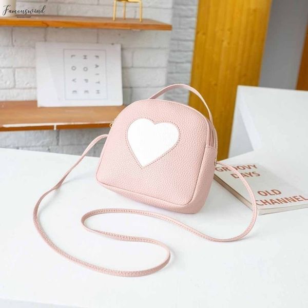 

2020fashion малого плеча молния сумка женщина сумка сердца простой стиль crossbody сумка девушка вскользь мобильный телефон кармана hy