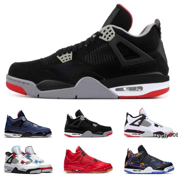 

basketball shoes 4s bred loyal blue what the cool grey rush violet silt red pure money 4 mens sports sneakers trainers size 7-13