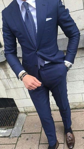 

men's suits jacket pants 2 pieces set business blazer suit wedding groom tuexdo slim fit single button fashion dinner men suit, White;black