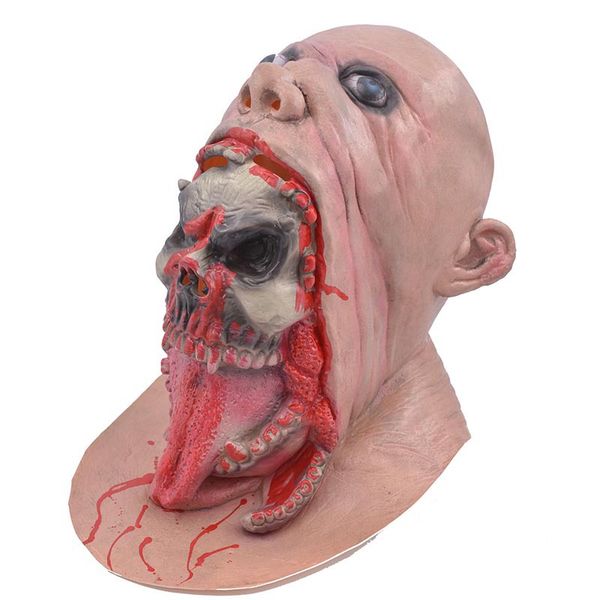 

halloween zombie mask melting horror masks men latex masquerade party terror costume props dead scary full head masks bloody