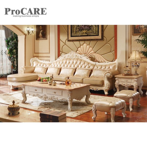 2019 Classic White Genuine Leather Solid Modern Sofa Set A953b From Procarefoshan 3668 35 Dhgate Com