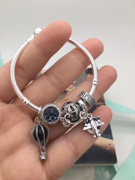

1:11000% 925 sterling silver blue cat eye pumpkin bracelet ing, Golden;silver