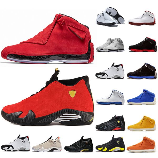 

luxury suede jumpman 14s 18s mens basketball shoes black white red toro og asg black royal dmp thunder designer sneakers sports mens shoes