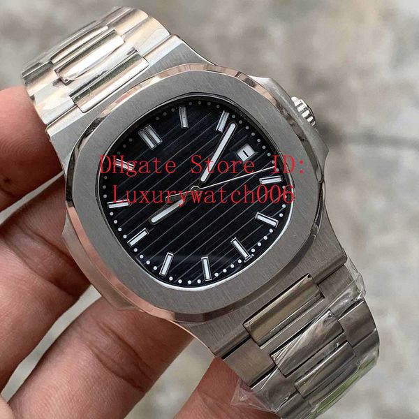 

wholesale blue dial asia 2813 movement wristwatches 40mm nautilus 5711 mechanical transparent automatic mens watch watches, Slivery;brown