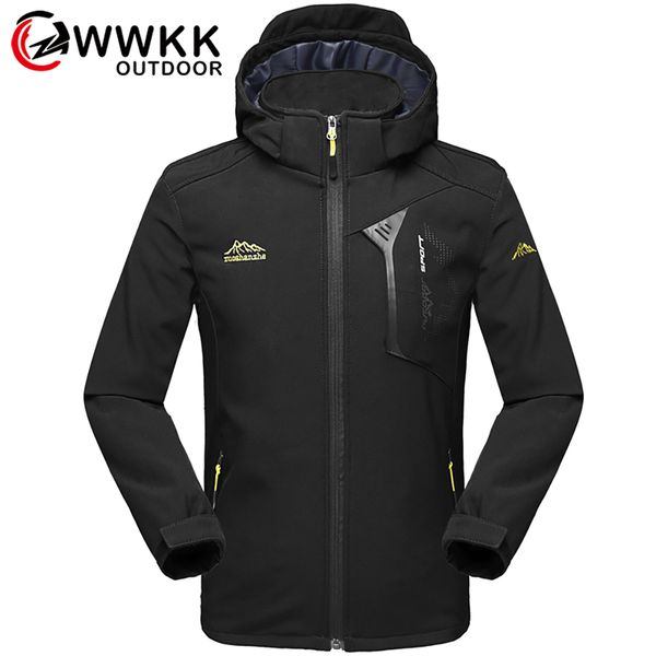

men outdoor hiking jackets winter sport warm coat hiking camping trekking skiing male jackets windproof jacket, Blue;black