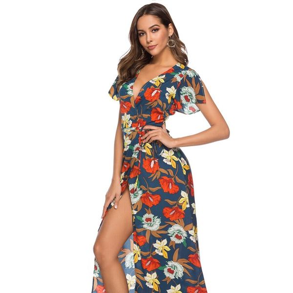 10+ Mejor Para Estampados Floral 2019 Vestidos De Playa Largos 2019