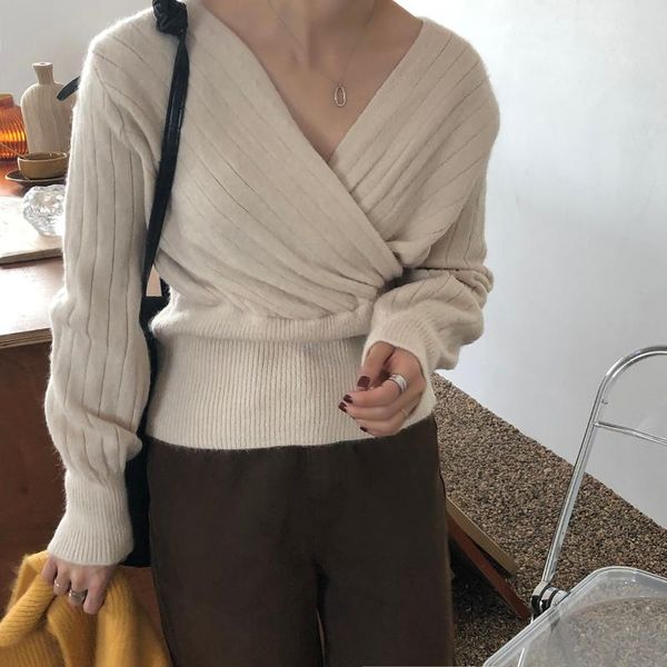 

hzirip women's new solid slash neck off shoulder sweaters jumper soft warm knitted sweater long sleeve knitwear, White;black